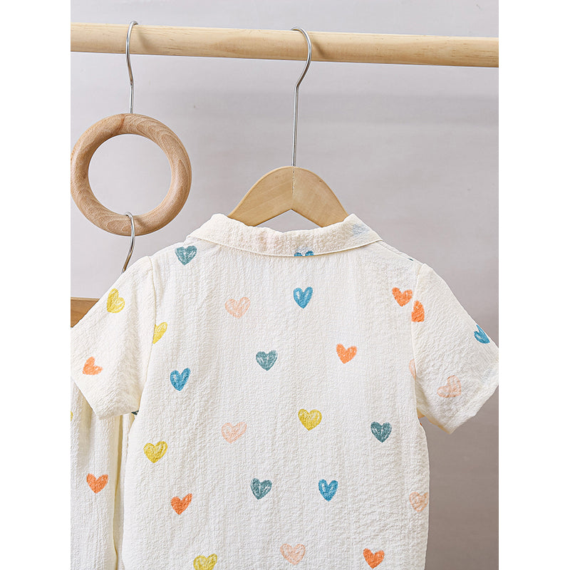 Girls Printed Shirt With Short