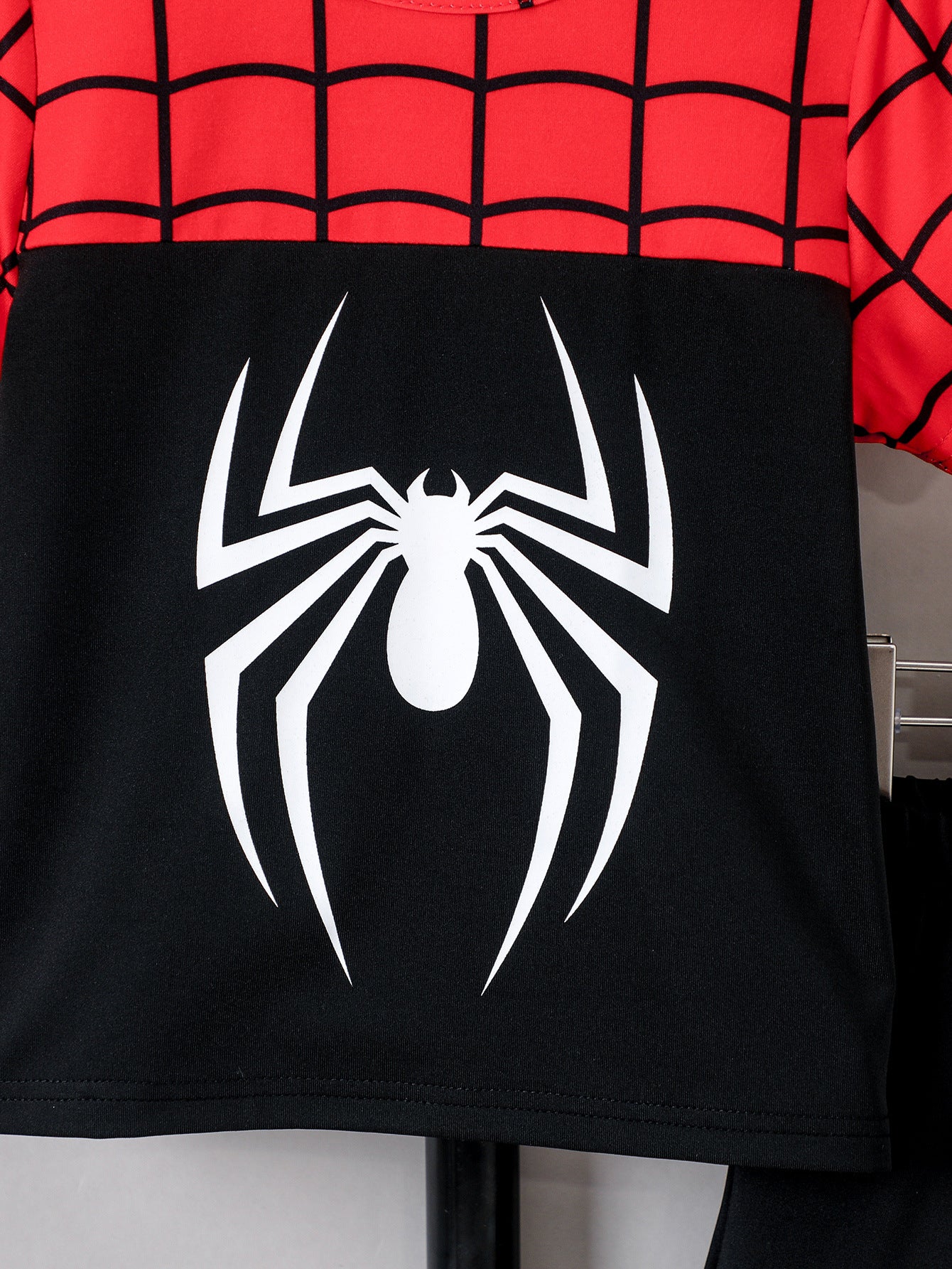 Boys Red Spider Man Printed Casual T-shirt With Shorts