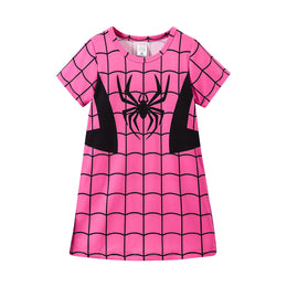 Girls Checked Fit & Flare Dress