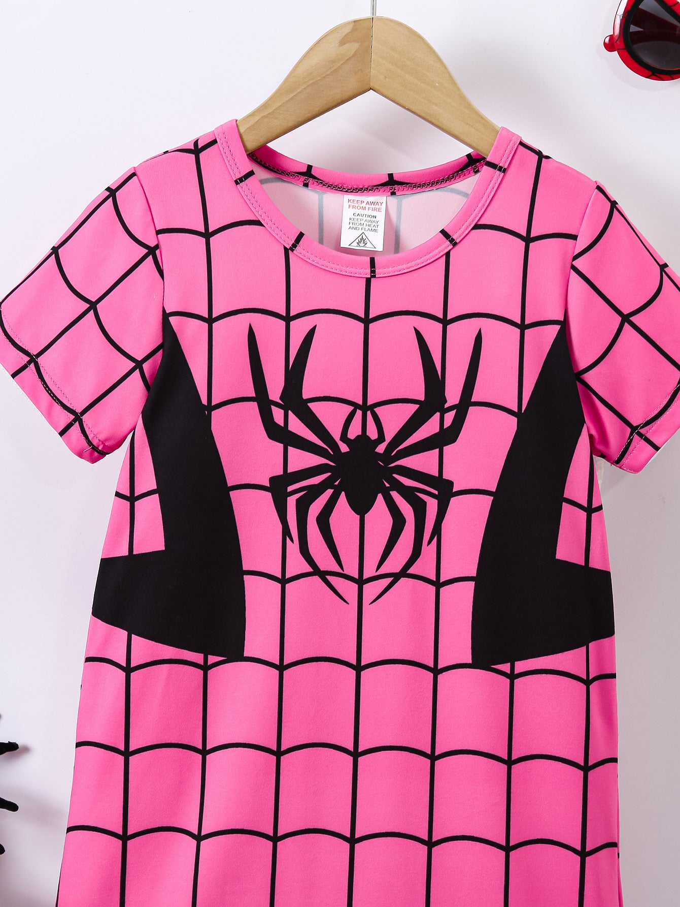 Girls Checked Fit & Flare Dress