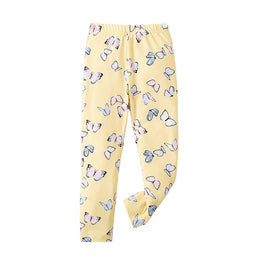 Girls Conversational Printed Mid-Rise Easy Wash Regular Trousers