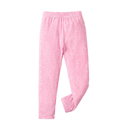 Girls Pink Mid-Rise Easy Wash Regular Trousers
