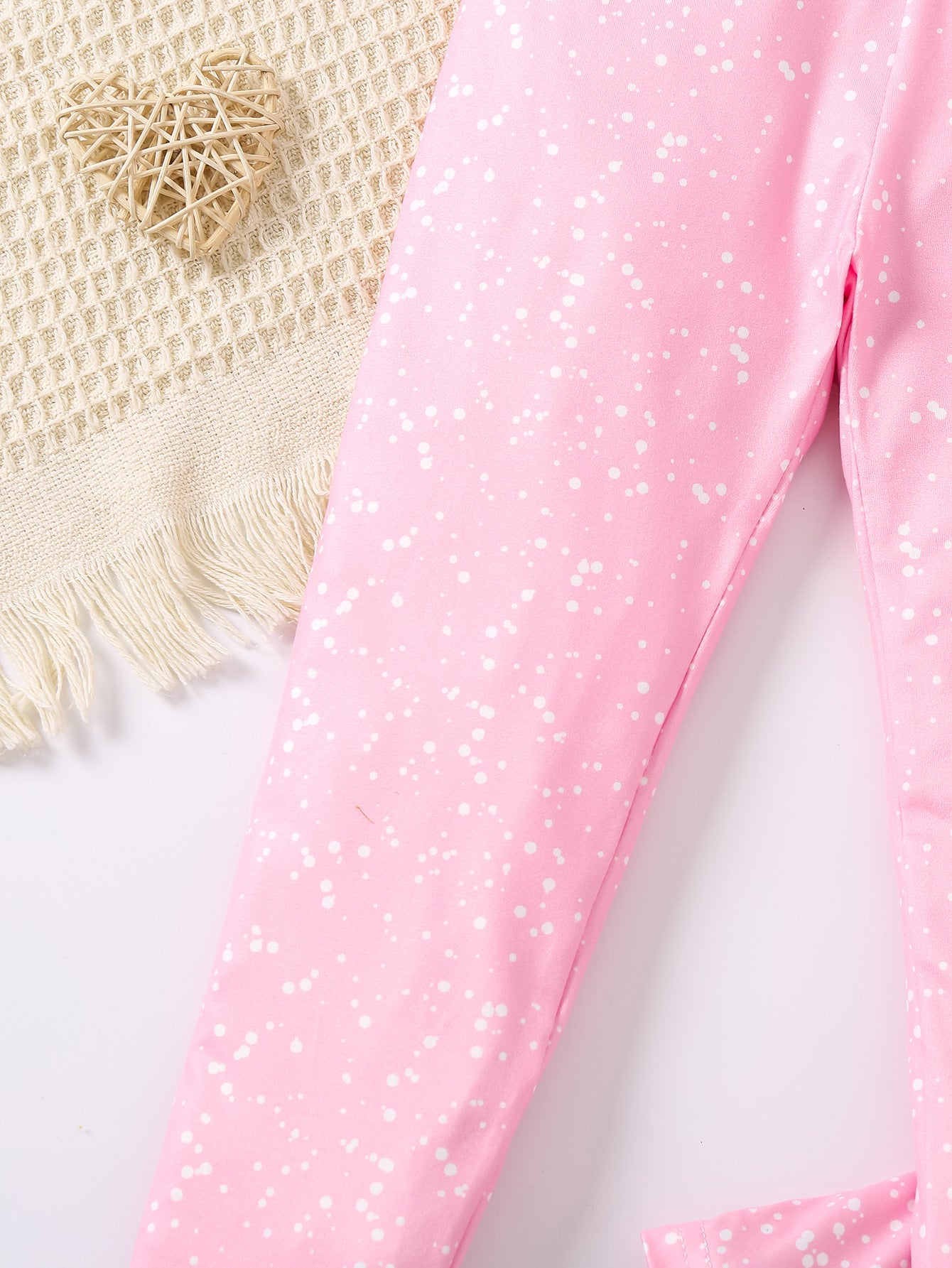 Girls Pink Mid-Rise Easy Wash Regular Trousers