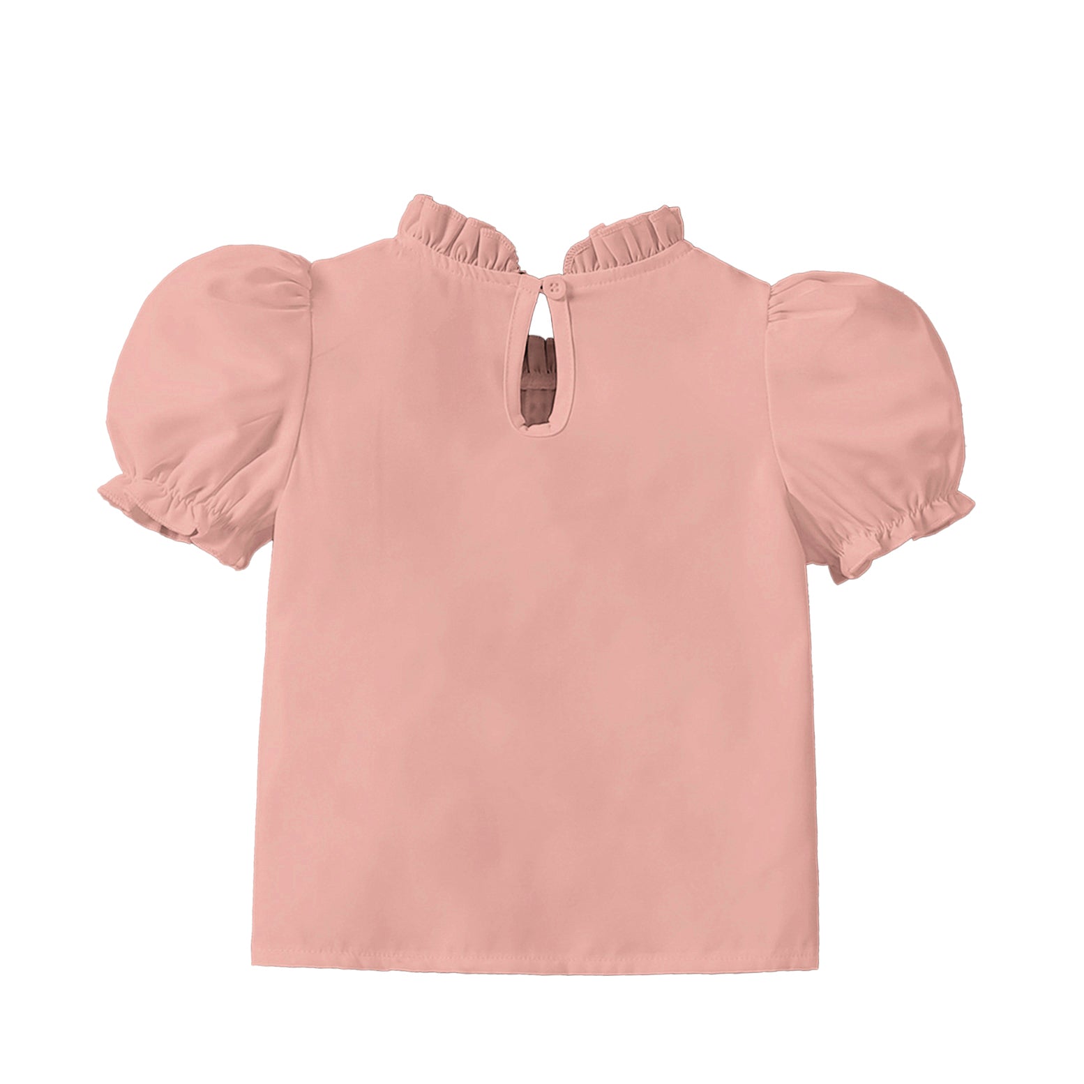 Girls Solid Opaque Casual Shirt