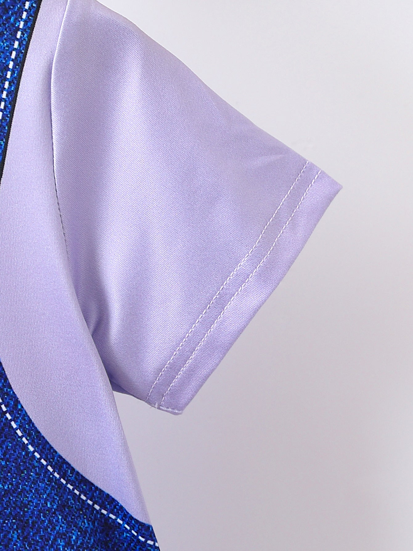Girls Purple & White Graphic Printed Pinafore Dress