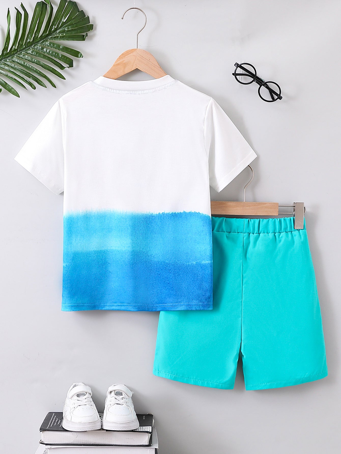 Boys Printed T-shirt with Shorts