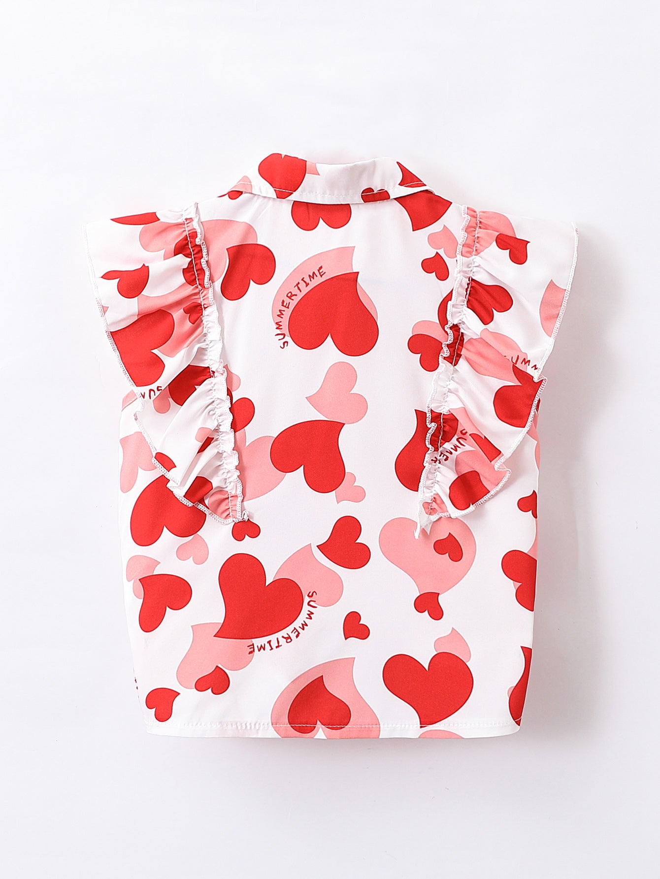 Girls Opaque Printed Casual Shirt