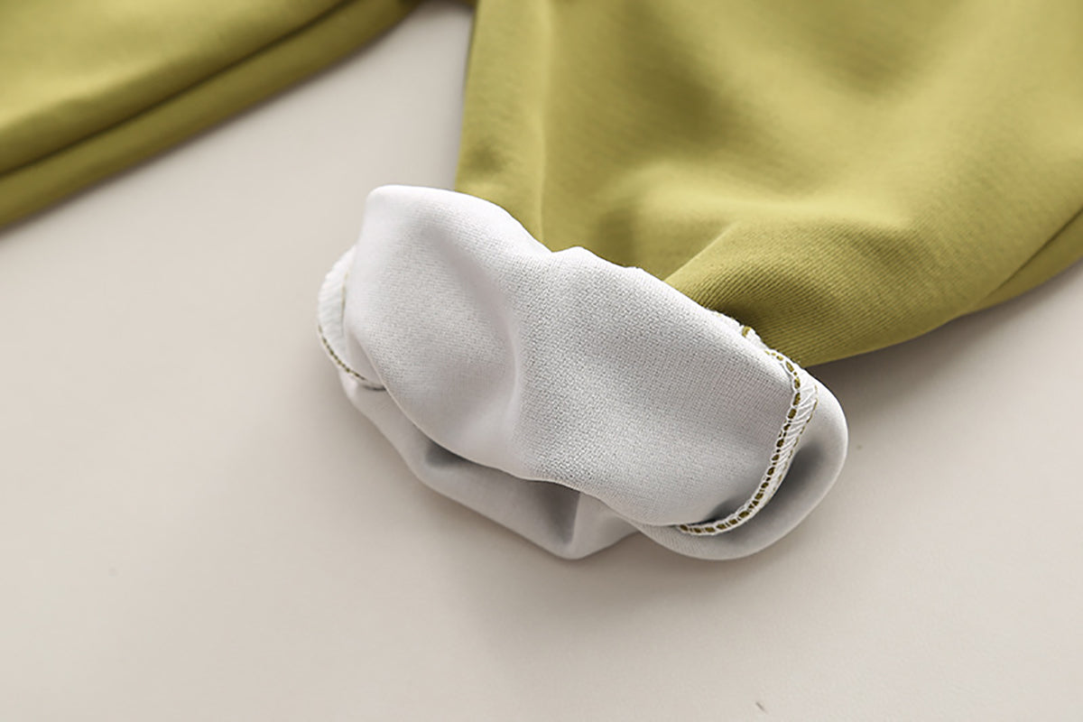 Boys Green & Grey Colourblocked T-shirt with Trousers