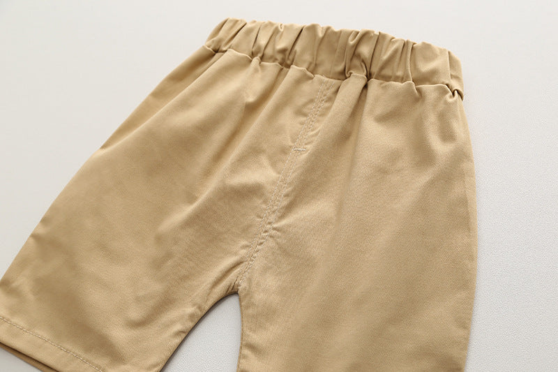 Boys Printed Pure Cotton Shirt with Shorts
