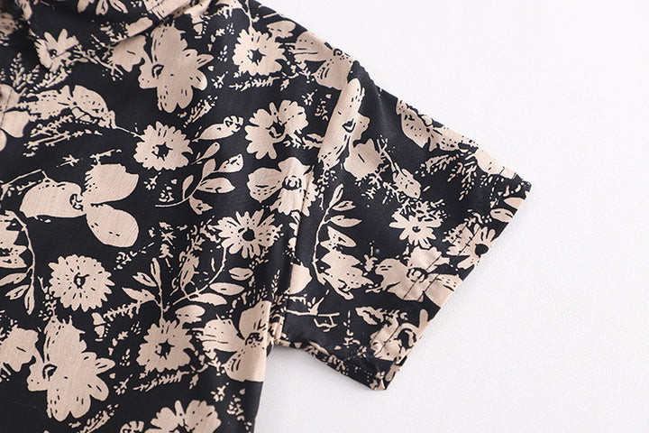 Boys Printed Pure Cotton Shirt with Shorts