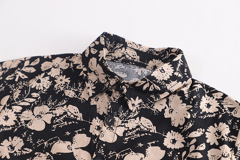 Boys Printed Pure Cotton Shirt with Shorts