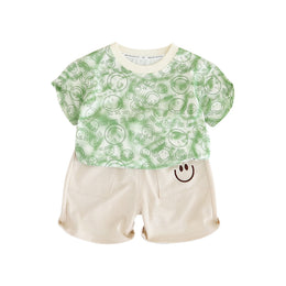 Boys Printed T-shirt With Short