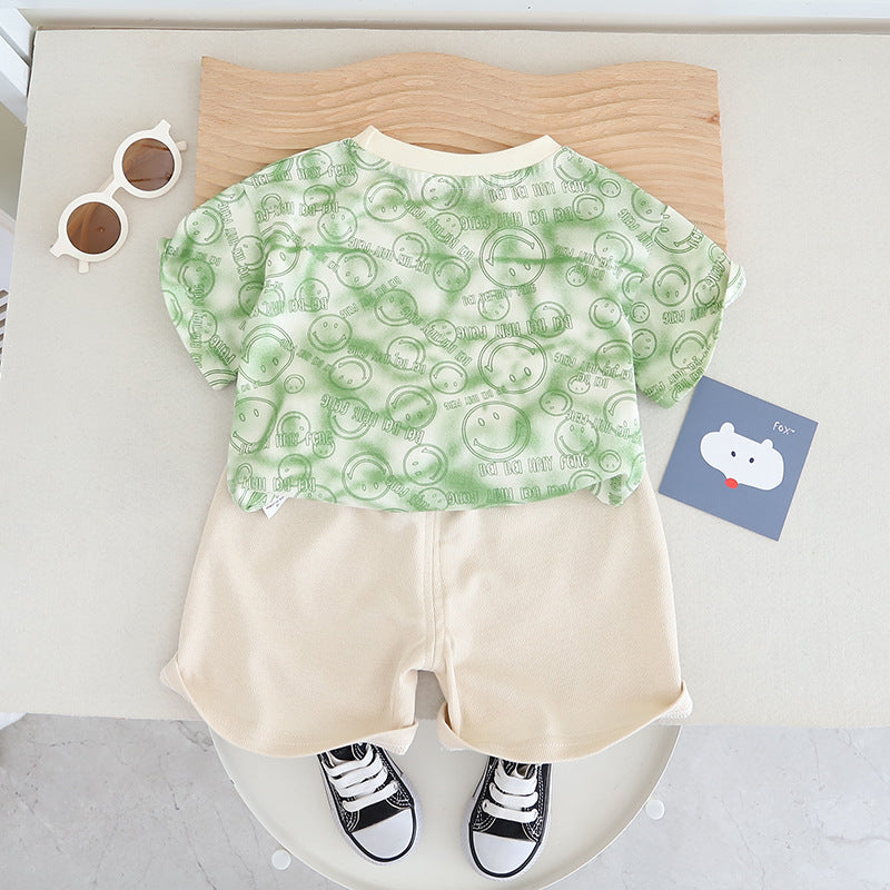 Boys Printed T-shirt With Short