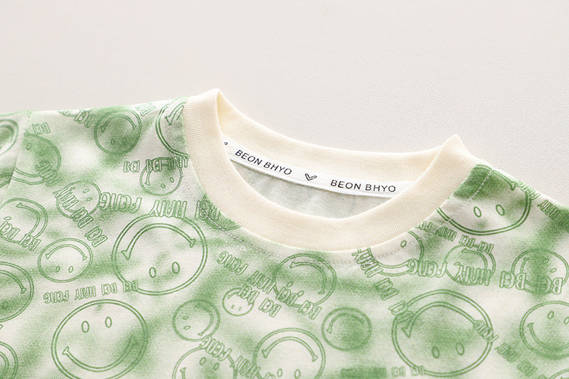 Boys Printed T-shirt With Short
