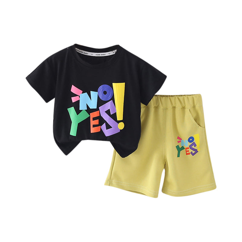 Boys Printed Pure Cotton Shirt With Shorts