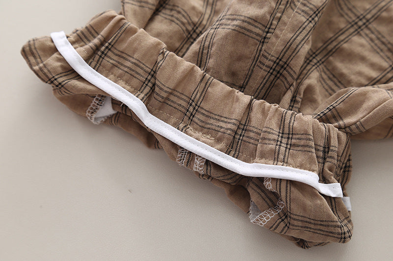 Boys Checked T-shirt with Shorts