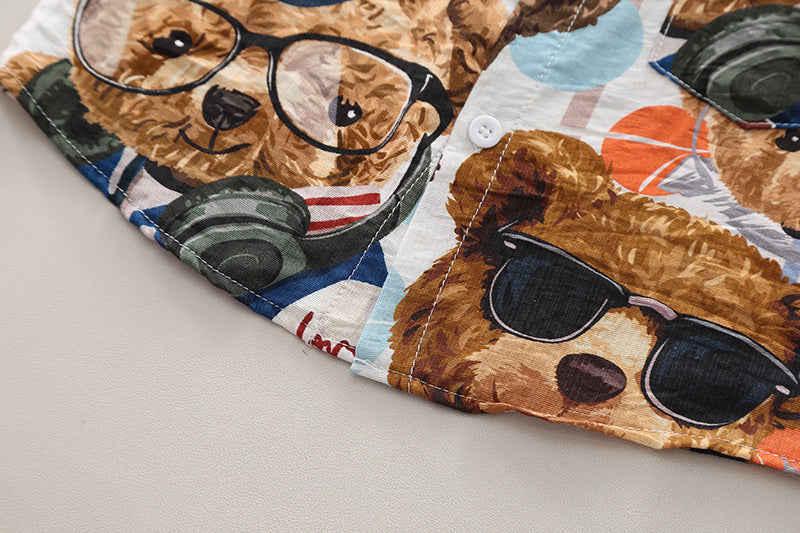 Boys Printed T-shirt with Shorts