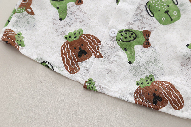 Boys Printed T-shirt with Shorts