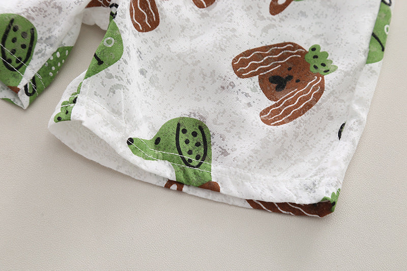 Boys Printed T-shirt with Shorts