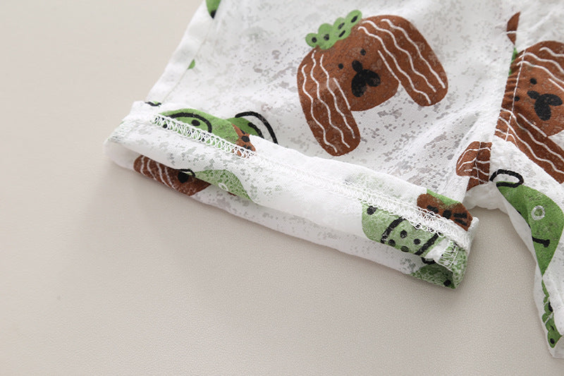 Boys Printed T-shirt with Shorts