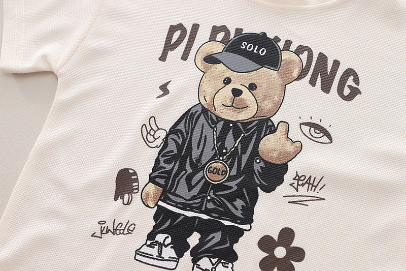 Boys Printed Pure Cotton T-shirt with Shorts