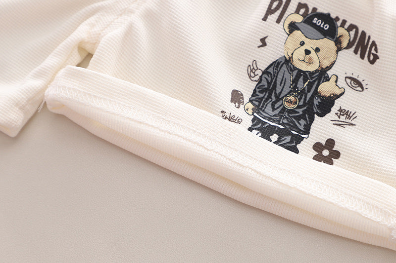 Boys Printed Pure Cotton T-shirt with Shorts