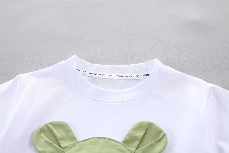 Boys Printed Pure Cotton T-shirt with Shorts