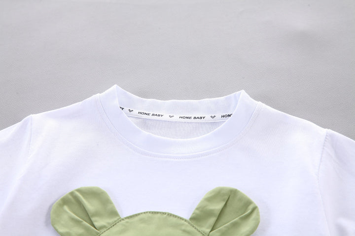 Boys Printed Pure Cotton T-shirt with Shorts