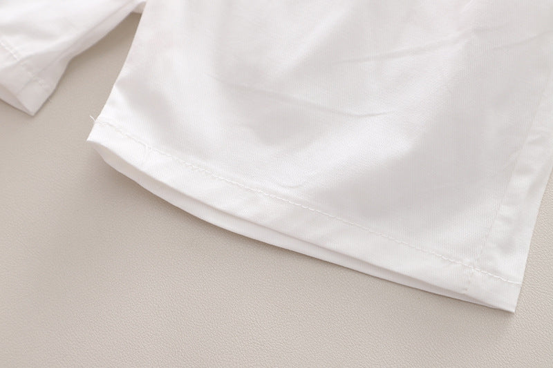 Boys Polo Collar Pure Cotton T-shirt with Shorts