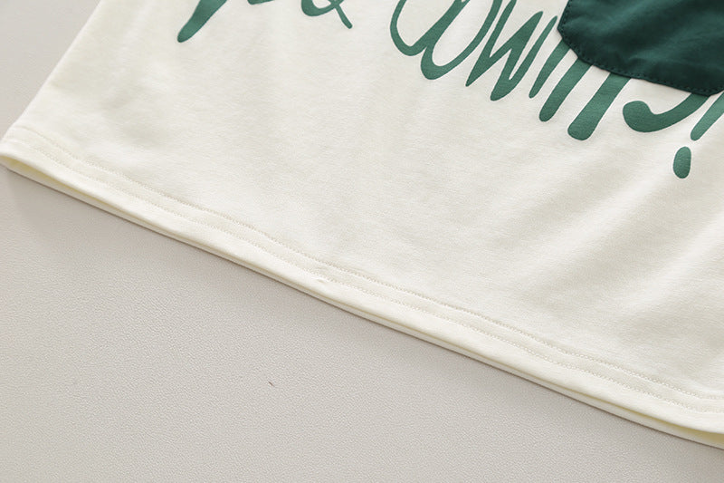 Boys Printed T-shirt with Shorts