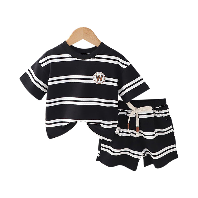 Infant Boys Printed Pure Cotton T-shirt With Shorts