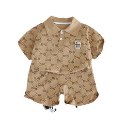 Boys Printed T-shirt with Shorts