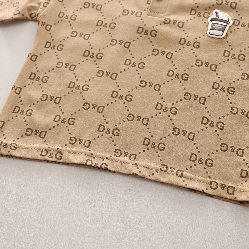 Boys Printed T-shirt with Shorts