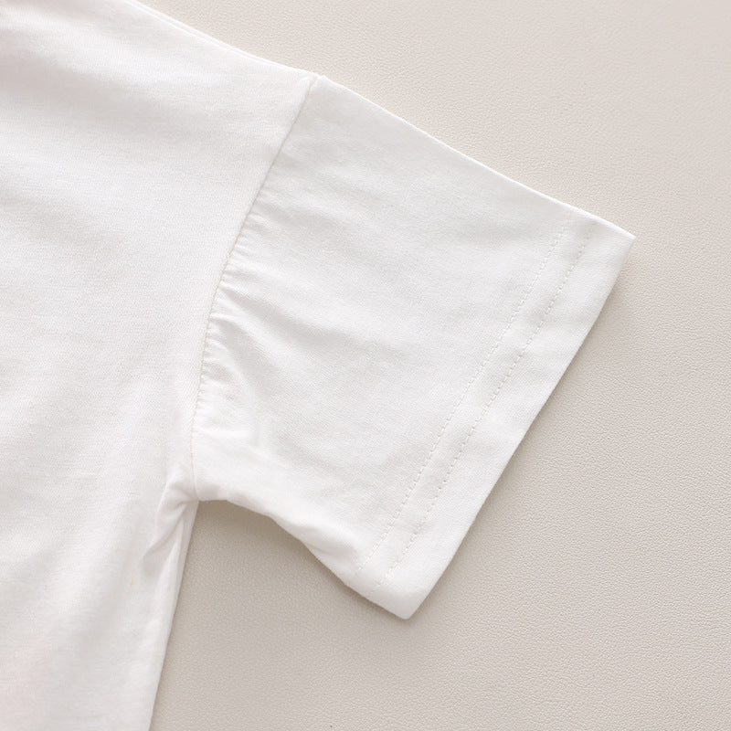 Boys Printed T-shirt with Shorts