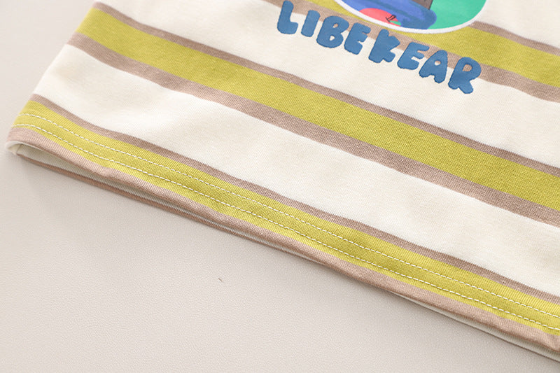 Boys Striped Shirt with Shorts