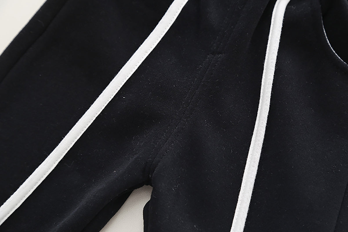 Boys Peter Pan Collar Long Sleeves Sweatshirt With Jogger