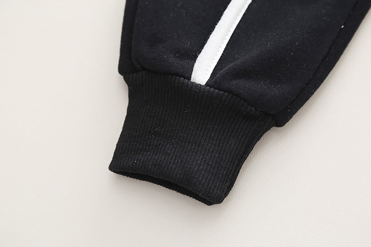 Boys Peter Pan Collar Long Sleeves Sweatshirt With Jogger