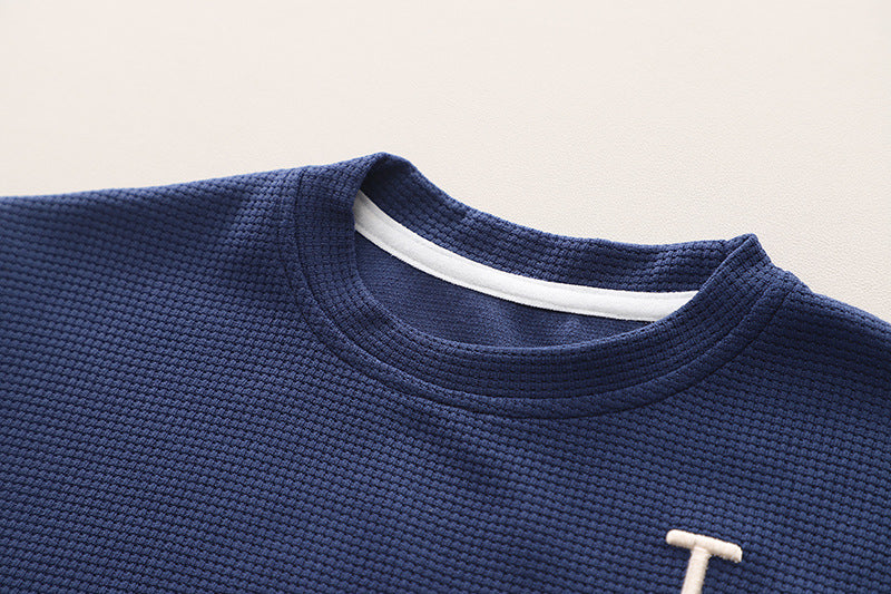 Boys Blue & White Shirt with Shorts