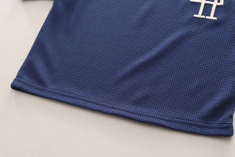 Boys Blue & White Shirt with Shorts