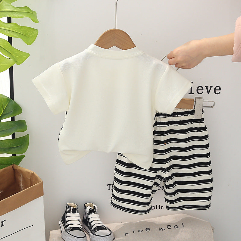 Boys Striped Shirt With Short