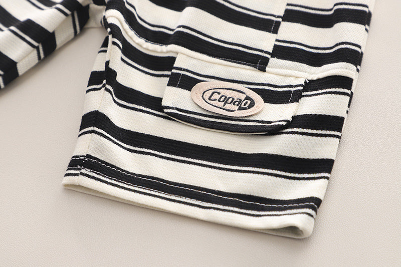 Boys Striped Shirt With Short