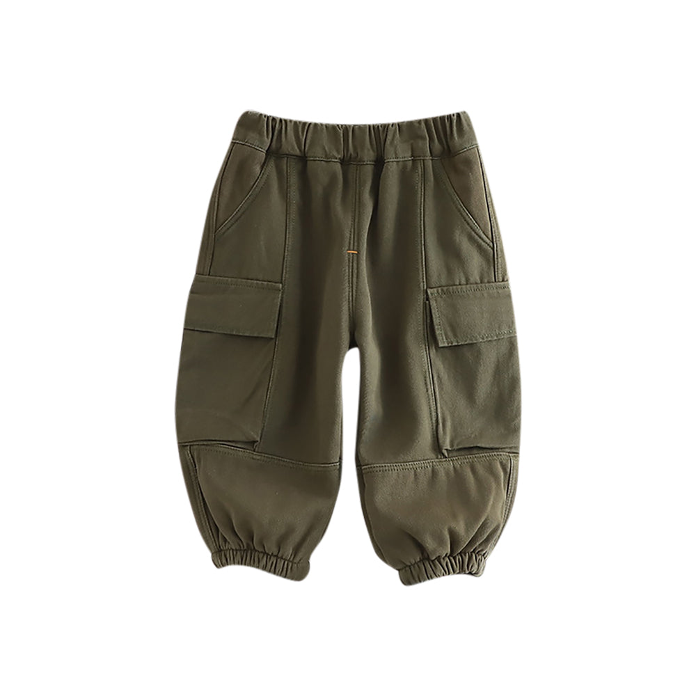 Boys Cotton Mid-Rise Joggers Trouser