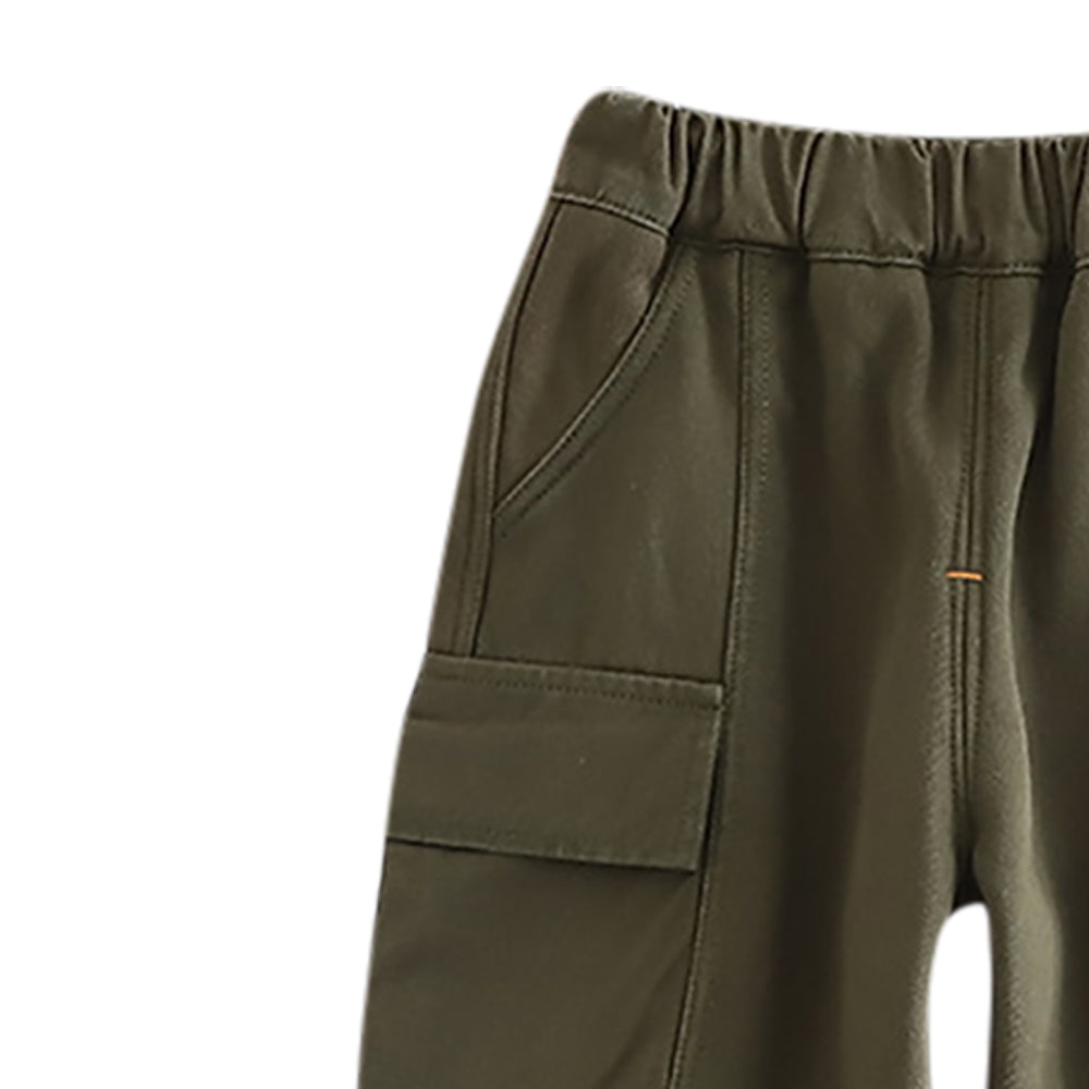 Boys Cotton Mid-Rise Joggers Trouser