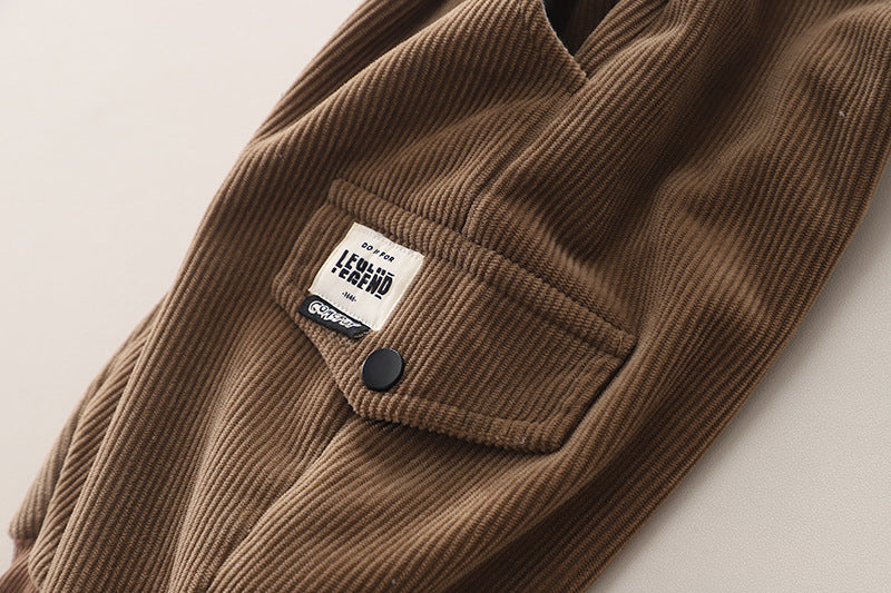 Boys Brown & Off White Colourblocked T-shirt with Pyjamas