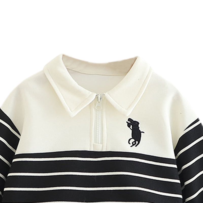 Boys Striped Sweatshirt With Trousers