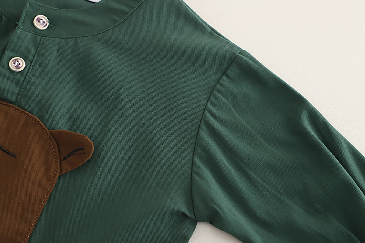 Boys Colourblocked Round Neck T-Shirt With Jogger