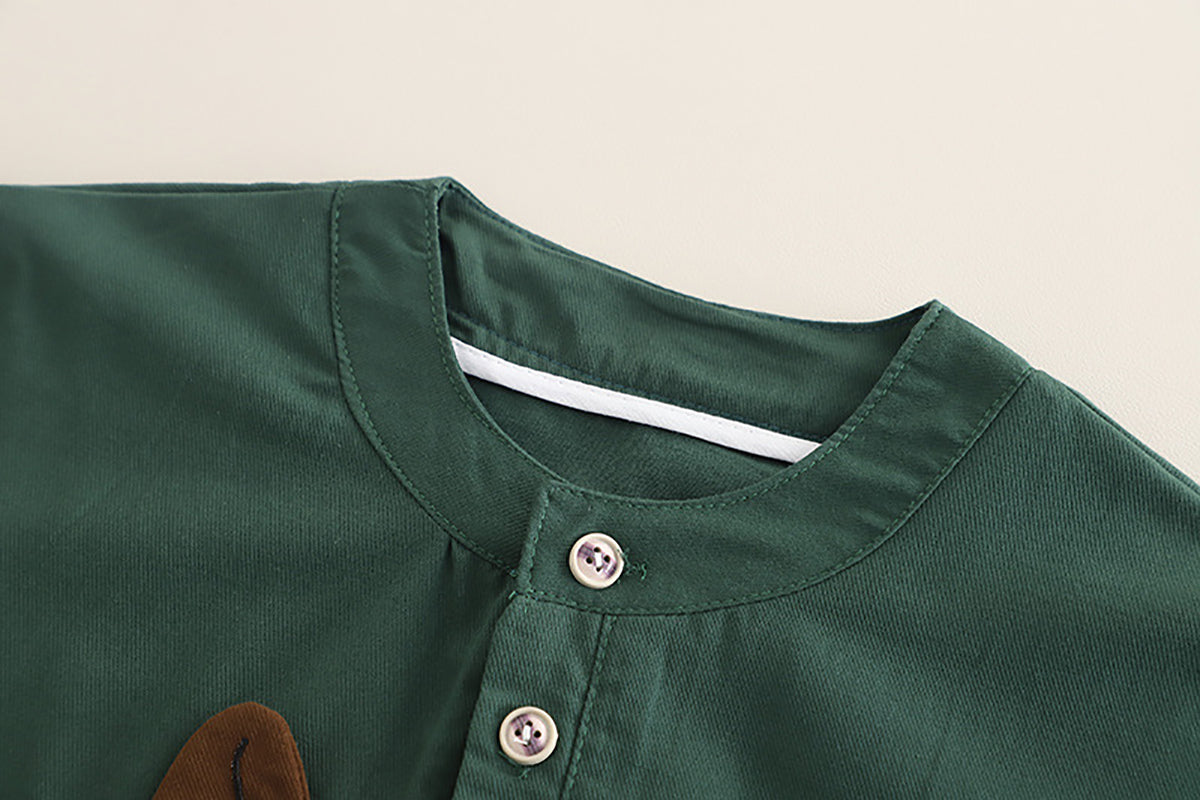 Boys Colourblocked Round Neck T-Shirt With Jogger