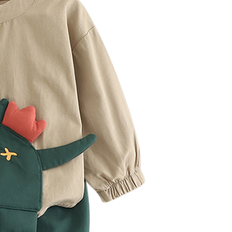 Boys Embellished Sweatshirt With Joggers