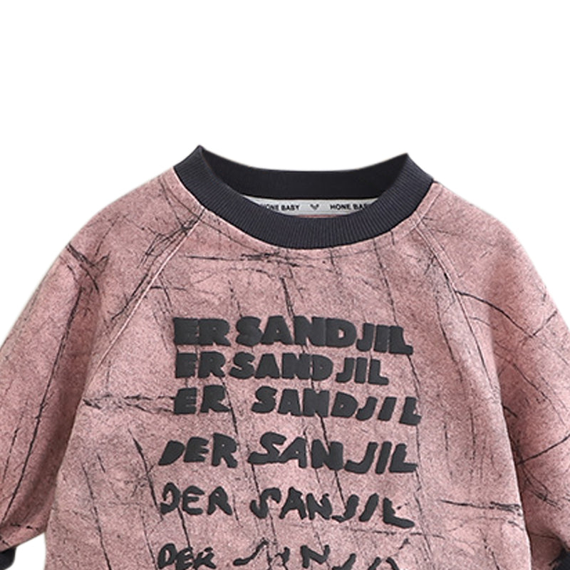 Boys Printed Sweatshirt With Trousers