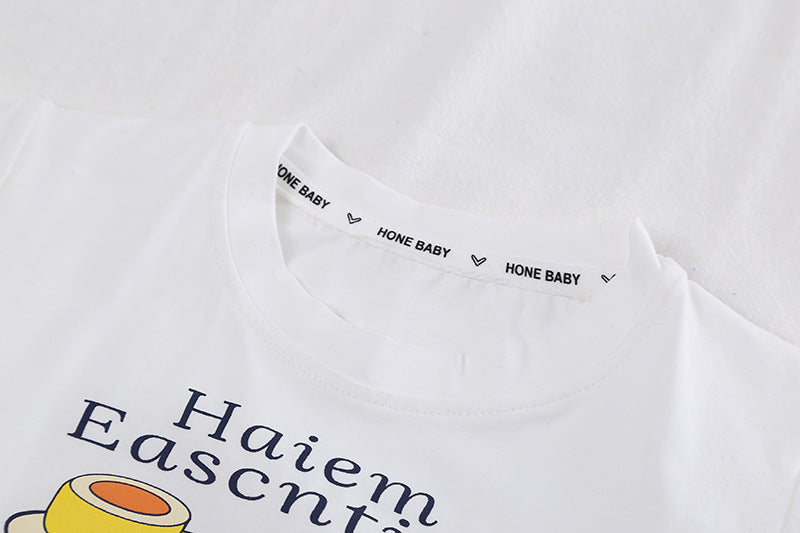Boys Printed Pure Cotton T-shirt with Shorts